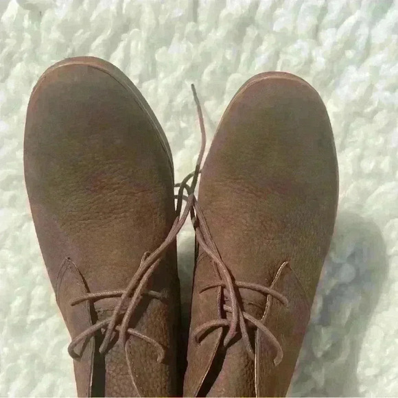 LUCKY Brand LK Junes Ankle Brown Wedge Booties - Picture 8 of 8